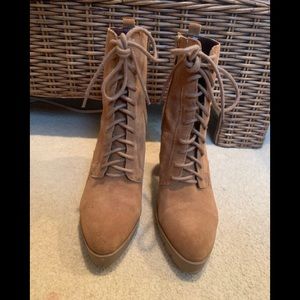 Report Signature Tan Suede Booties